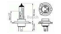 Bec far faza lunga Hyundai EXCEL limuzina (X-2) 19...