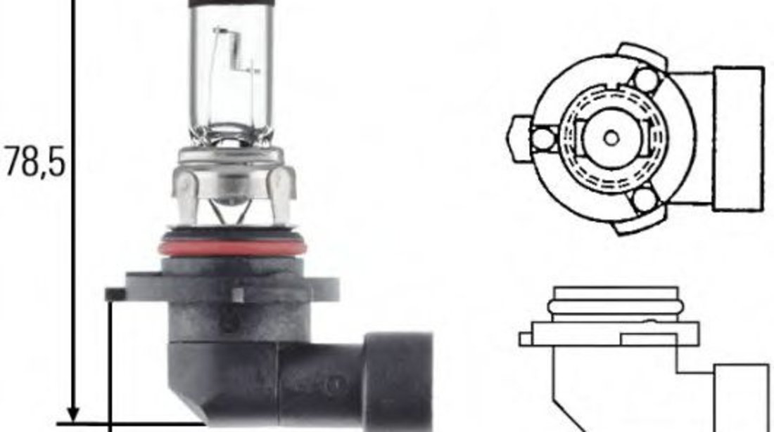 Bec, far faza lunga HYUNDAI SONATA V (NF) (2005 - 2010) HELLA 8GH 005 636-121 piesa NOUA