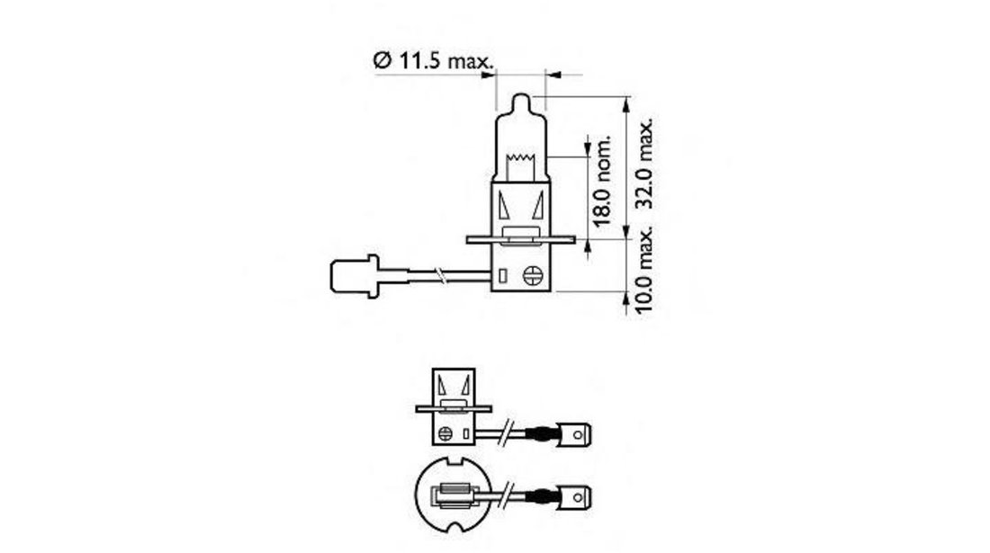 Bec far faza lunga Land Rover DEFENDER platou / sasiu (LD) 1990-2016 #2 12336LLECOC1