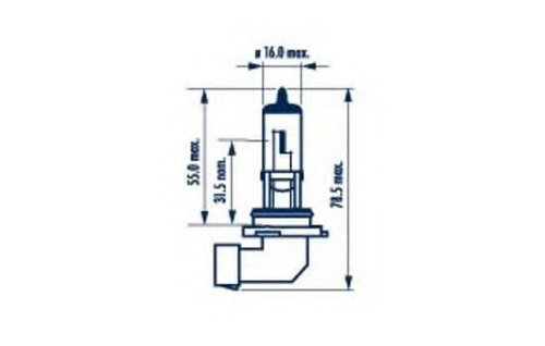 Bec, far faza lunga LEXUS GS (JZS147) (1993 - 1997) NARVA 48006 piesa NOUA