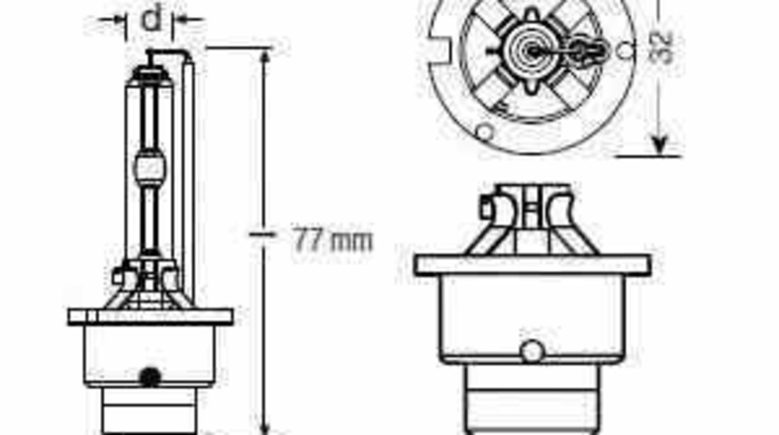 Bec far faza lunga LEXUS IS II GSE2 ALE2 USE2 OSRAM 66440