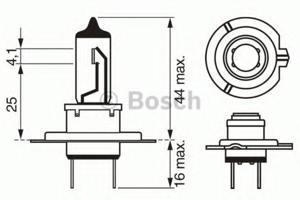 Bec, far faza lunga MAZDA 3 (BK) (2003 - 2009) BOSCH 1 987 302 071 piesa NOUA