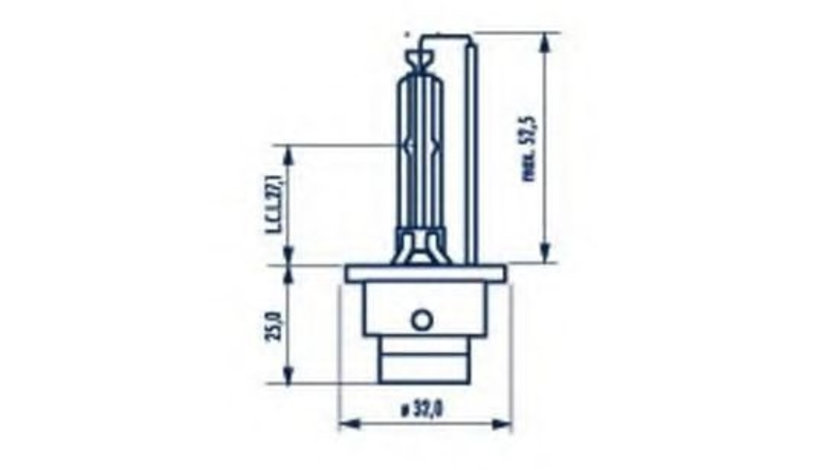 Bec, far faza lunga MAZDA 6 Hatchback (GG) (2002 - 2008) NARVA 84002 piesa NOUA