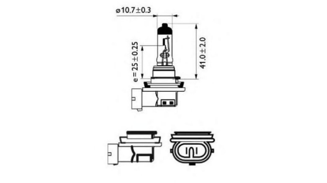 Bec far faza lunga Mercedes B-CLASS (W245) 2005-2011 #2 12362LLECOB1