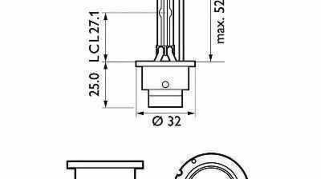 Bec far faza lunga MERCEDES-BENZ SL R129 Producator PHILIPS 85122XVC1