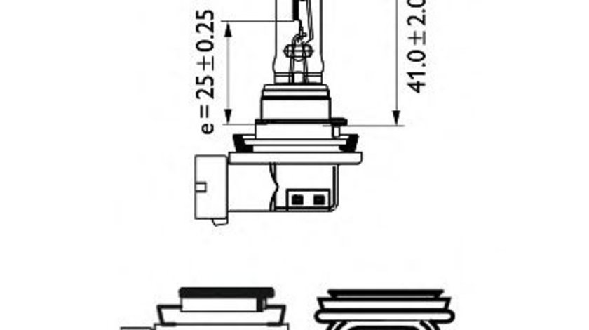 Bec, far faza lunga MERCEDES CLK (C209) (2002 - 2009) PHILIPS 12362PRB1 piesa NOUA