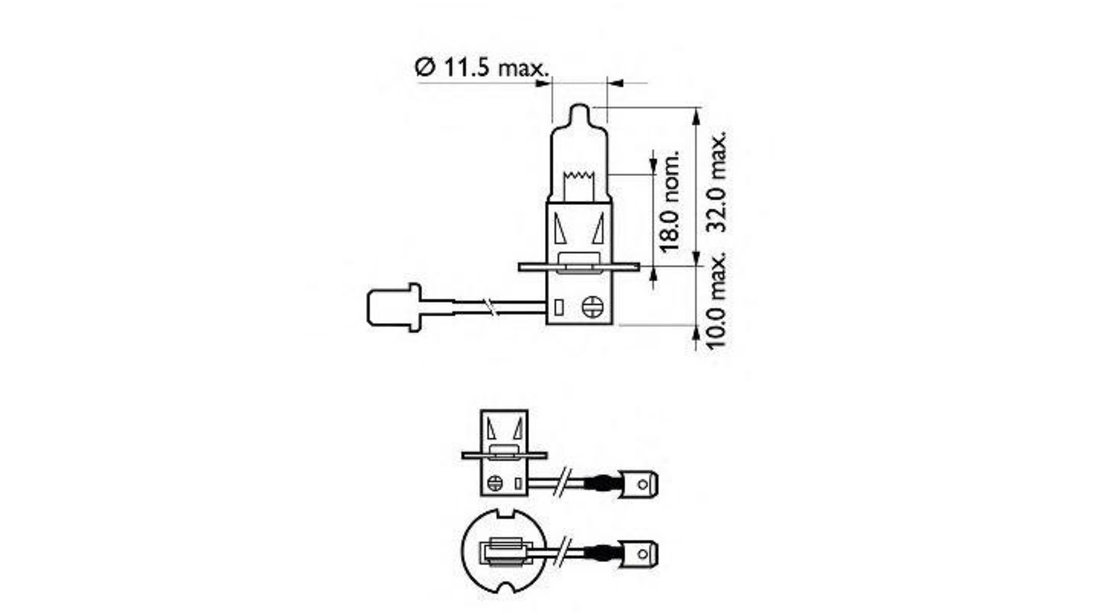 Bec far faza lunga Nissan MAXIMA QX (A33) 1999-2003 #2 12336PRB1