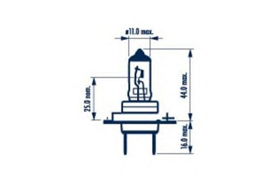 Bec, far faza lunga OPEL CORSA C (F08, F68) (2000 - 2009) NARVA 48339 piesa NOUA