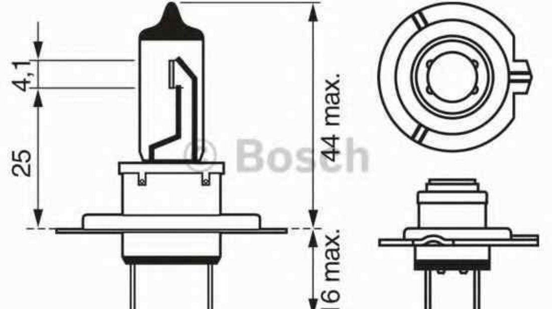 Bec, far faza lunga ROVER CABRIOLET (XW) Producator BOSCH 1 987 302 071