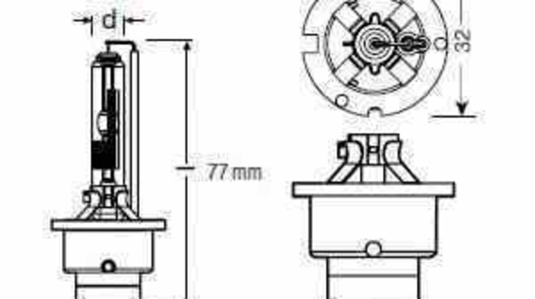 Bec far faza lunga SUBARU FORESTER SJ OSRAM 66450