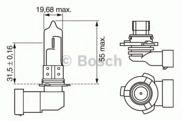 Bec, far faza lunga SUBARU LEGACY IV Combi (BL, BP, B13) (2003 - 2016) BOSCH 1 987 302 152 piesa NOUA