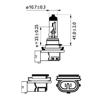 Bec, far faza lunga VW CADDY III Combi (2KB, 2KJ, 2CB, 2CJ) (2004 - 2016) PHILIPS 12362PRC1 piesa NOUA