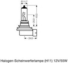 Bec, far faza lunga VW TOURAN (5T1) (2015 - 2016) OSRAM 64211 piesa NOUA