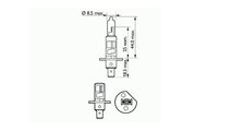 Bec far h1 12v 55w p14.5s basic sct UNIVERSAL Univ...