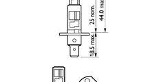 BEC FAR H1 55W 12V VISION (cutie) PHILIPS 12258PRC...