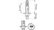 Bec far h1 55w 12v white vision ultra (blister) ph...