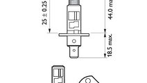 Bec Far H1 55w 12v White Vision Ultra (blister) Ph...