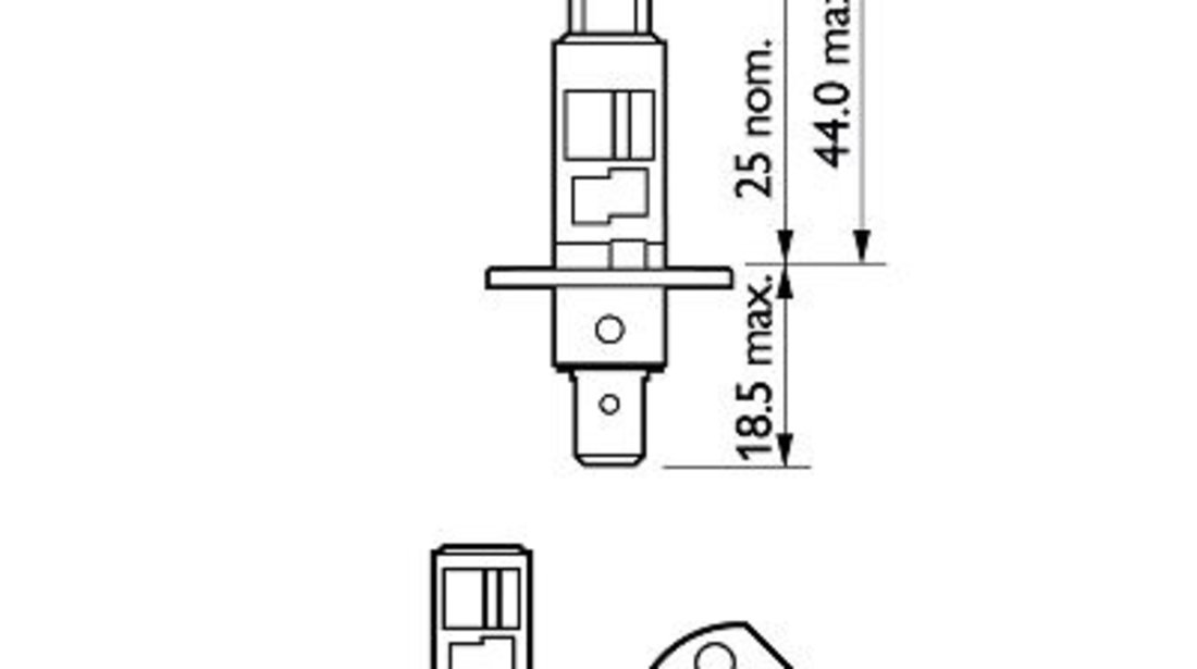 Bec Far H1 55w 12v X-treme Vision Pro150 (blister) Philips 12258XVPB1
