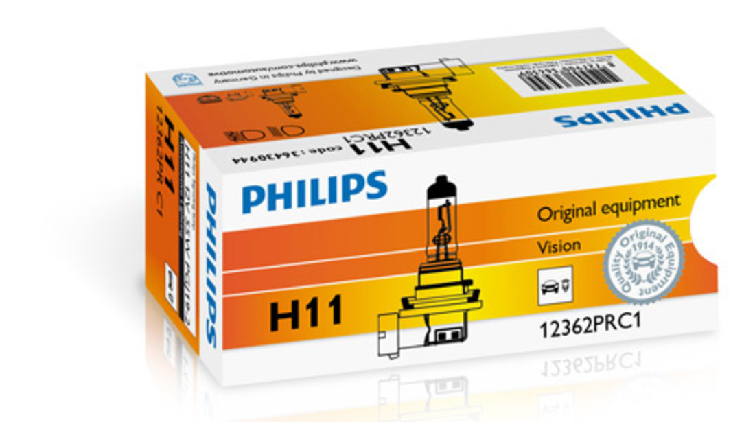 BEC FAR H11 12V 55W VISION (cutie) PHILIPS 12362PRC1 PHILIPS