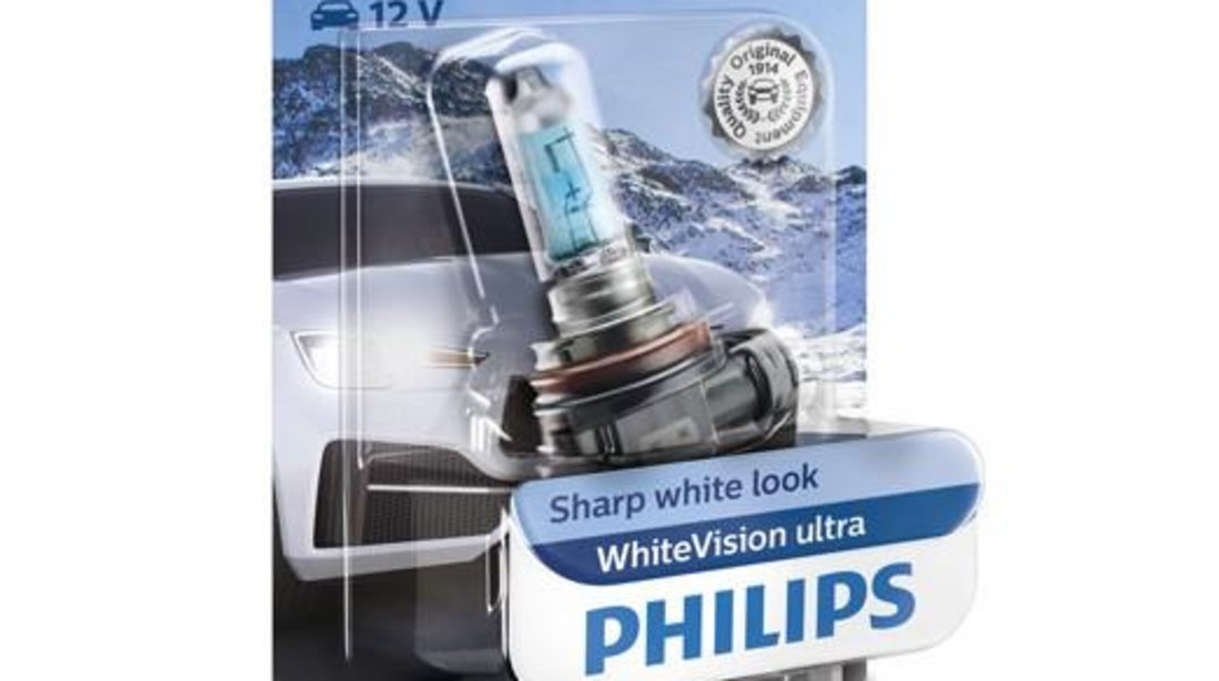 Bec far h11 12v 55w white vision ultra (blister) philips UNIVERSAL Universal #6 12362WVUB1