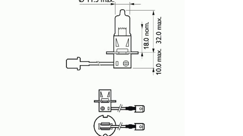 BEC FAR H3 12V 55W PK22s WHITE SCT 202020 SCT