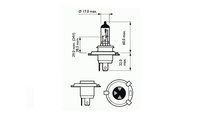 Bec far h4 12v 60/55w p43t basic sct UNIVERSAL Uni...