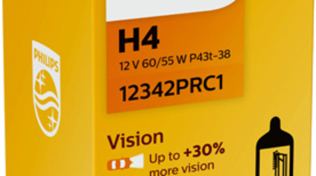 BEC FAR H4 P43t 60/55W 12V VISION (cutie) PHILIPS 12342PRC1 PHILIPS