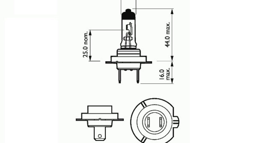 BEC FAR H7 12V 55W PX26D BASIC SCT 202907 SCT