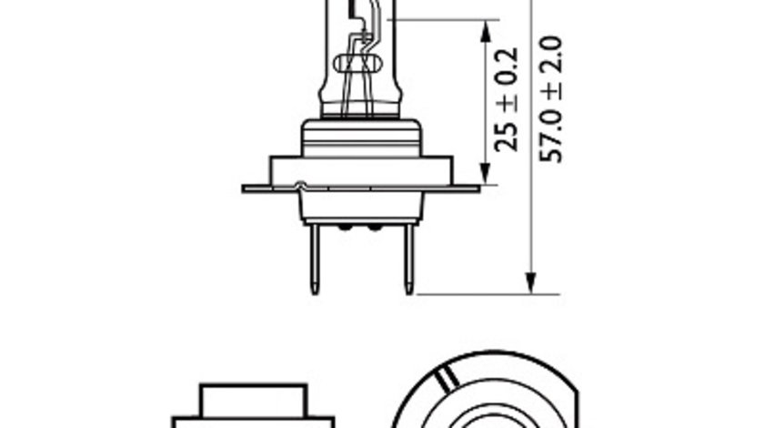 BEC FAR H7 55W 12V VISION (cutie) PHILIPS 12972PRC1 PHILIPS