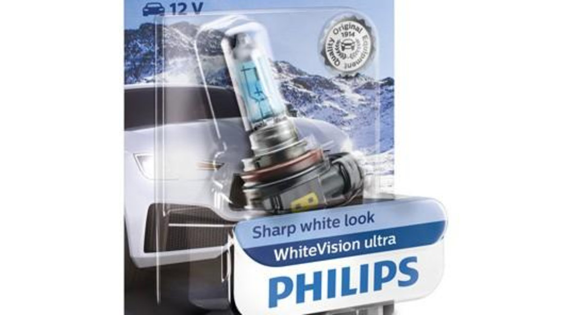 Bec far h8 pgj19-1 35w 12v white vision ultra philips UNIVERSAL Universal #6 12360WVUB1