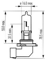 BEC FAR HB3 12V 60W P20D SUPER WHITE SCT 202570 SCT