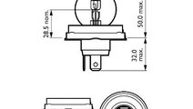 Bec Far R2 12v 45/40w Vision (cutie) Philips 12620...