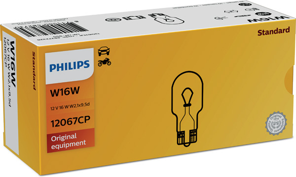 BEC FRANA W16W 12V SET 10 buc PHILIPS 12067CP PHILIPS