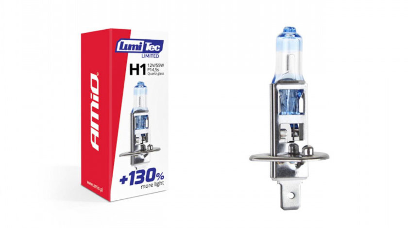 Bec halogen H1 12V 55W LumiTec LIMITED + 130% AVX-AM02130