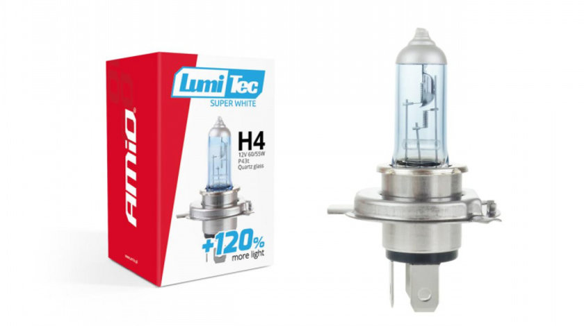 Bec halogen H4 12V 60 / 55W LumiTec SuperWhite + 120% AVX-AM02137