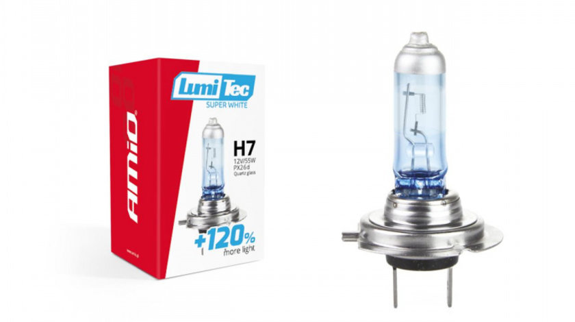 Bec halogen H7 12V 55W LumiTec SuperWhite + 120% AVX-AM02138