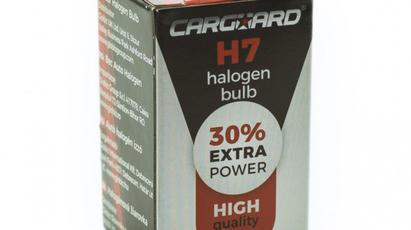 Bec halogen H7 55W, +30% intensitate - CARGUARD BHA054