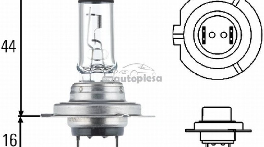 Bec Hella H7 12V 55W 8GH 007 157-121 piesa NOUA