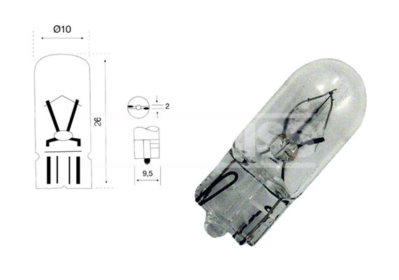 Bec, iluminare compartiment motor (79780270 CARPRISS)