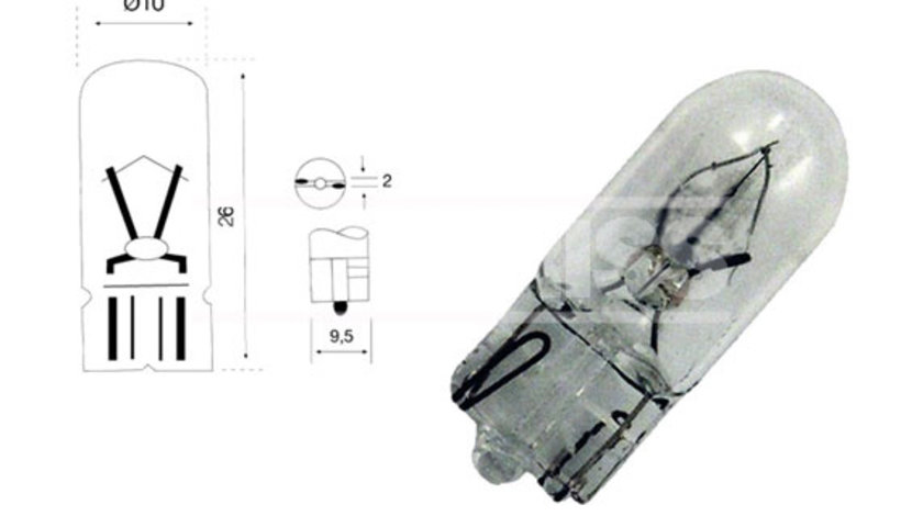 Bec, iluminare compartiment motor (79780270 CARPRISS)