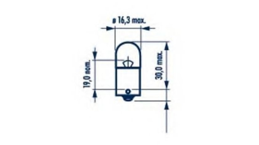 Bec, iluminare numar circulatie FIAT 500 C (312) (2009 - 2016) NARVA 17311 piesa NOUA