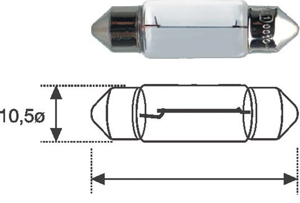 Bec incandescent (002051700000 MAGNETI MARELLI)