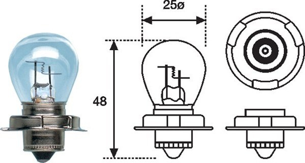 Bec incandescent (002588300000 MAGNETI MARELLI)