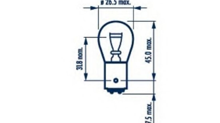 Bec, lampa frana / lampa spate BMW Seria 3 Cabriolet (E46) (2000 - 2007) NARVA 17881 piesa NOUA