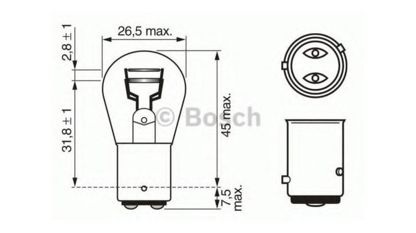 Bec lampa frana / lampa spate Citroen RELAY bus (230P) 1994-2002 #2 1122