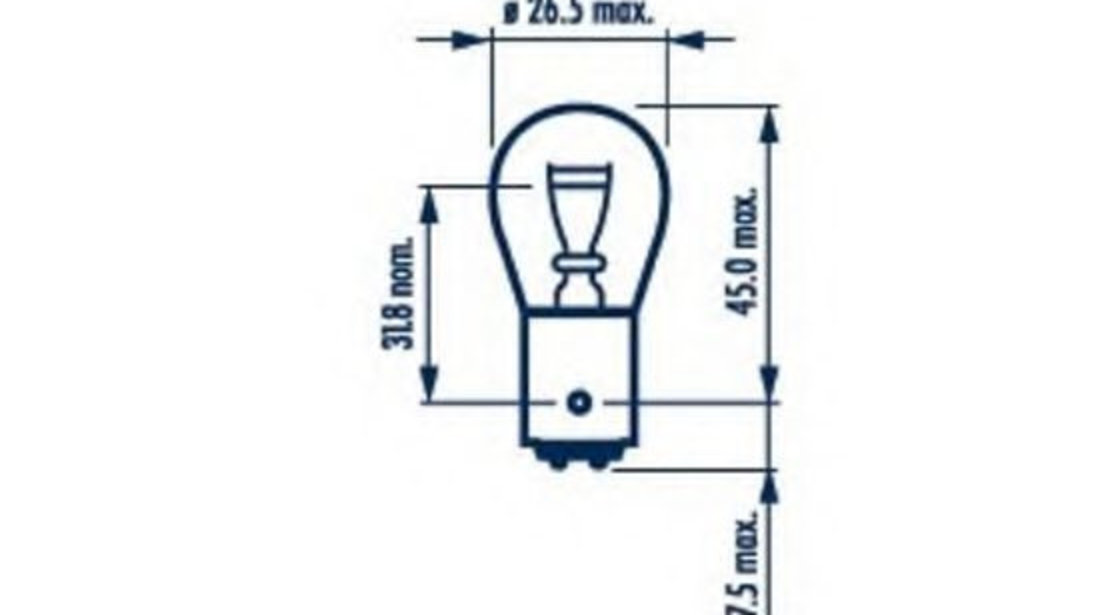 Bec, lampa frana / lampa spate FIAT STRADA pick-up (178E) (1998 - 2016) NARVA 17881 piesa NOUA