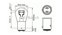 Bec lampa frana / lampa spate Ford MONDEO combi (B...