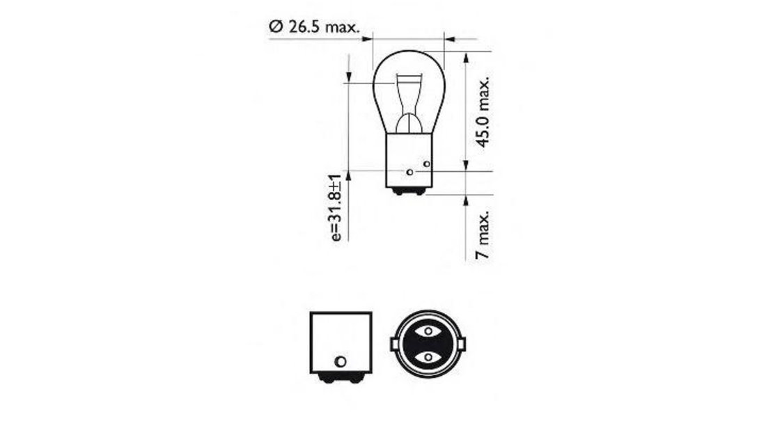 Bec lampa frana / lampa spate Ford MONDEO Mk III combi (BWY) 2000-2007 #2 12594B2