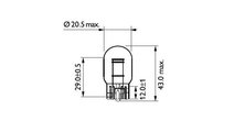 Bec lampa frana / lampa spate Lexus RX (MCU15) 200...