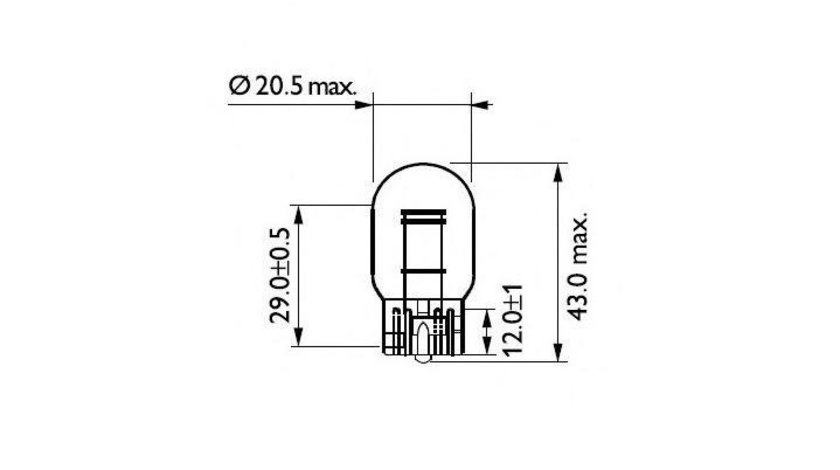 Bec lampa frana / lampa spate Mazda 3 (BK) 2003-2009 #2 12066B2